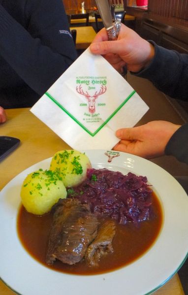 Rindsroulade satt - Grüße nach Halberstadt