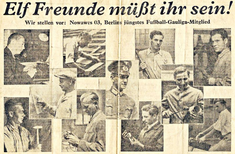Elf Freunde: Nowawes 03 zur Gauliga 1935/36